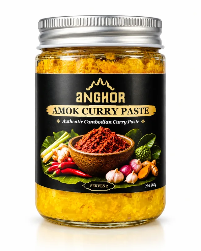 Single 280 g jar of ANGKOR Amok Curry Paste