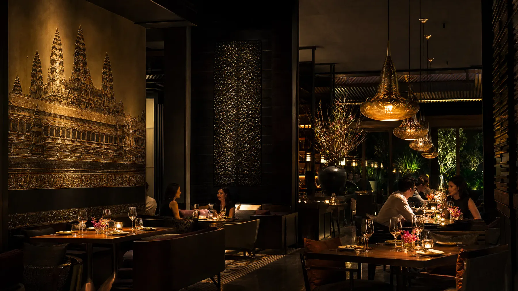 Dining room at ANGKOR Cambodian Flavours, 389 Spencer Street