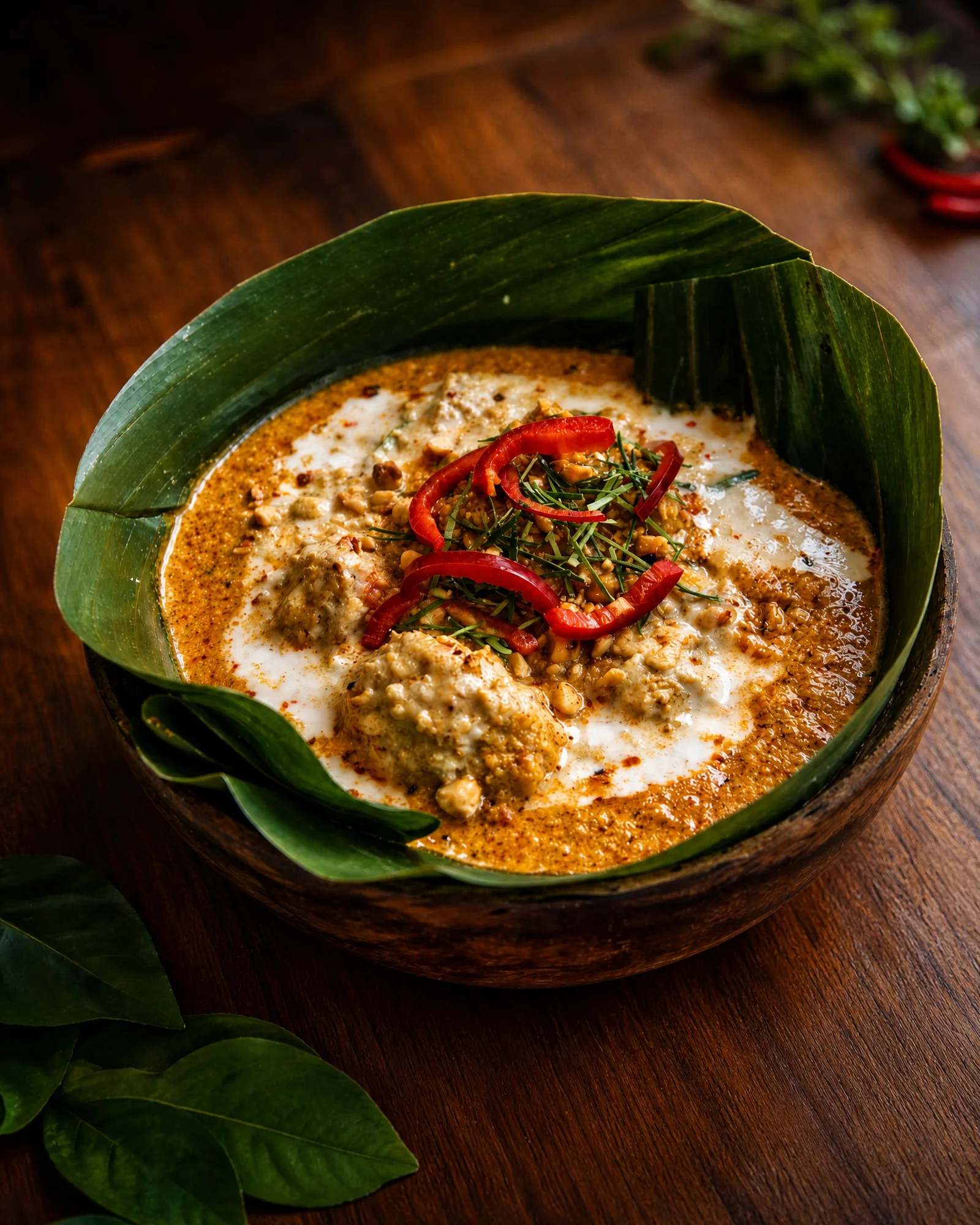 Traditional Fish Amok at ANGKOR Cambodian Flavours in West Melbourne